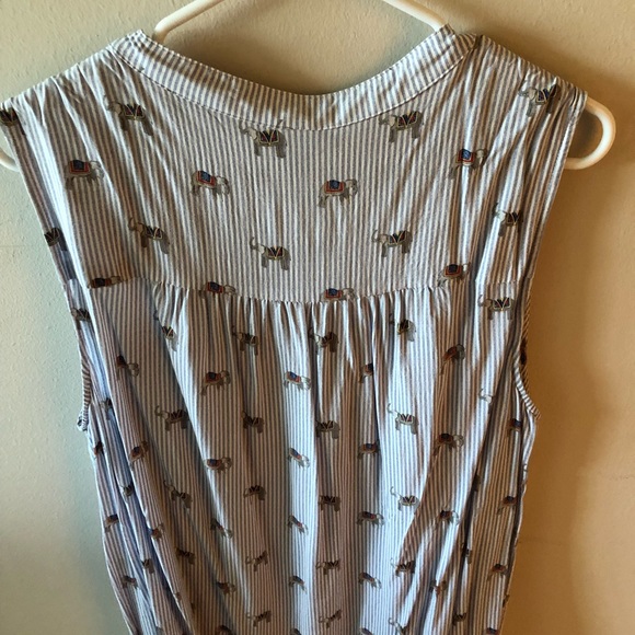Torrid Elephant Striped Tank Top - Picture 4 of 4